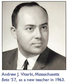 圖、Andrew Viterbi 1963 年初任教師時的照片來源：The Quiet Genius:Andrew J. Viterbi 一文中的插圖 (本圖版權屬於 Trudy E. Bell, 在此僅依著作權合理使用的法條取用，使用時請注意)